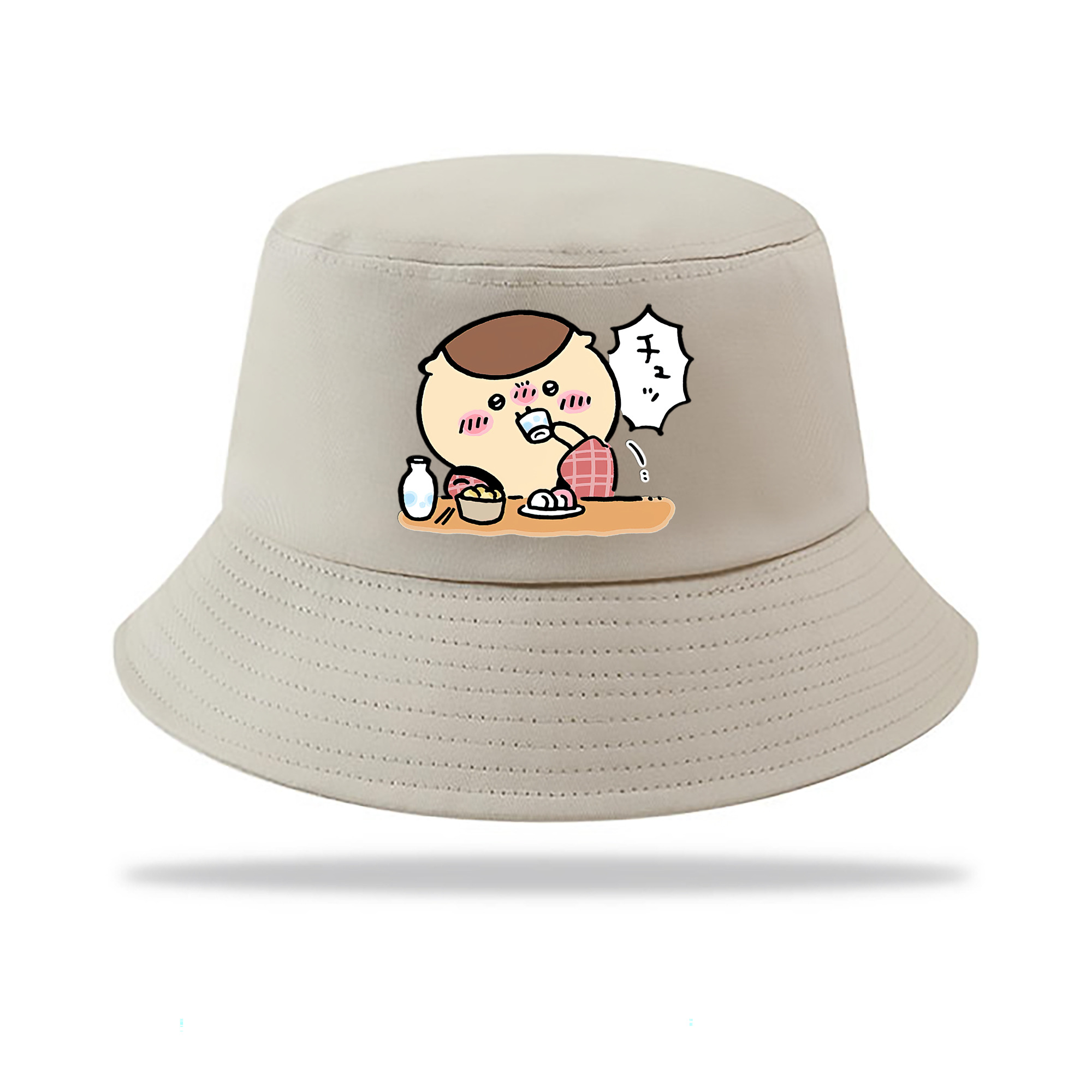 （画像用） ちいかわ くりまんじゅう Chii-kawa kuri manjū アウトドア日除けバケットハット